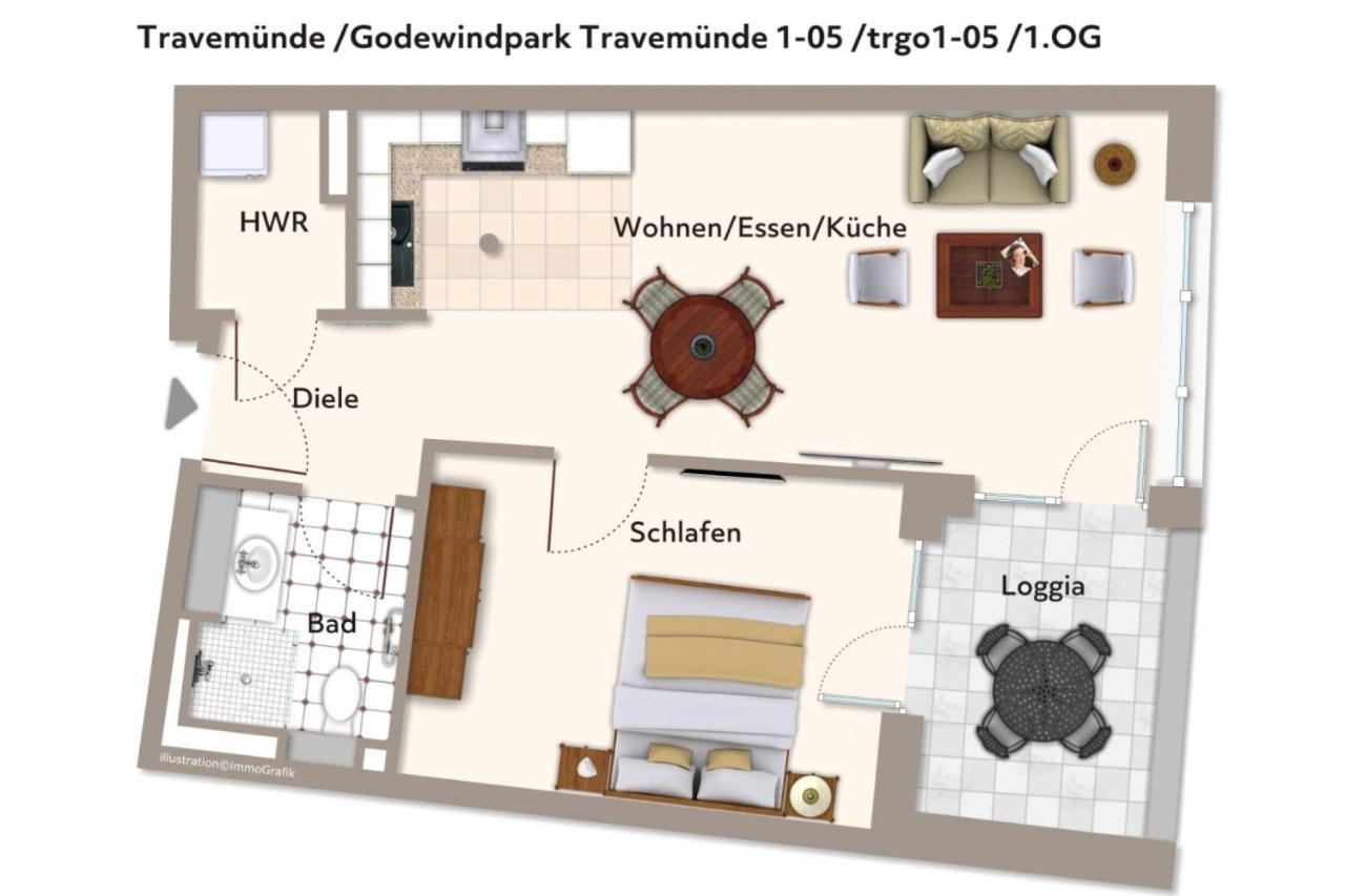 Godewindpark Travemünde Godewindpark Travemünde 1-05 Apartment *